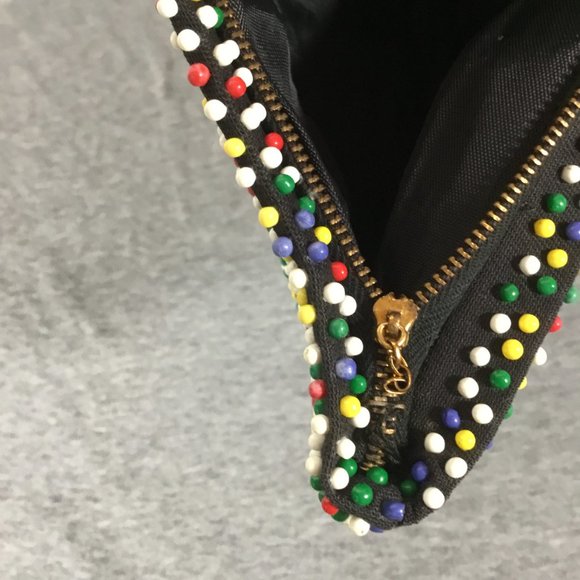 Vintage Beaded Cosmetic Bag - Picture 3 of 4